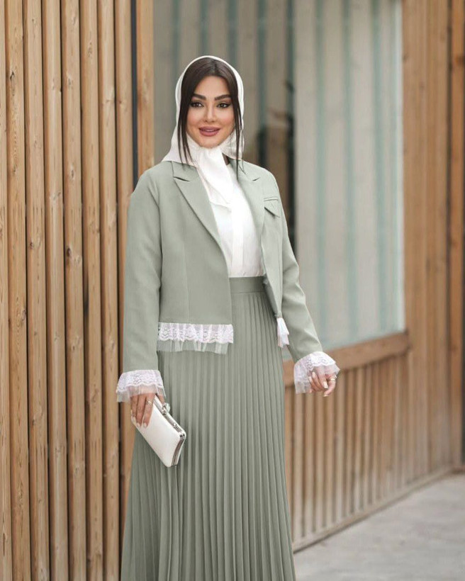 کت ودامن عیدانه زنانه،مدل ژینا