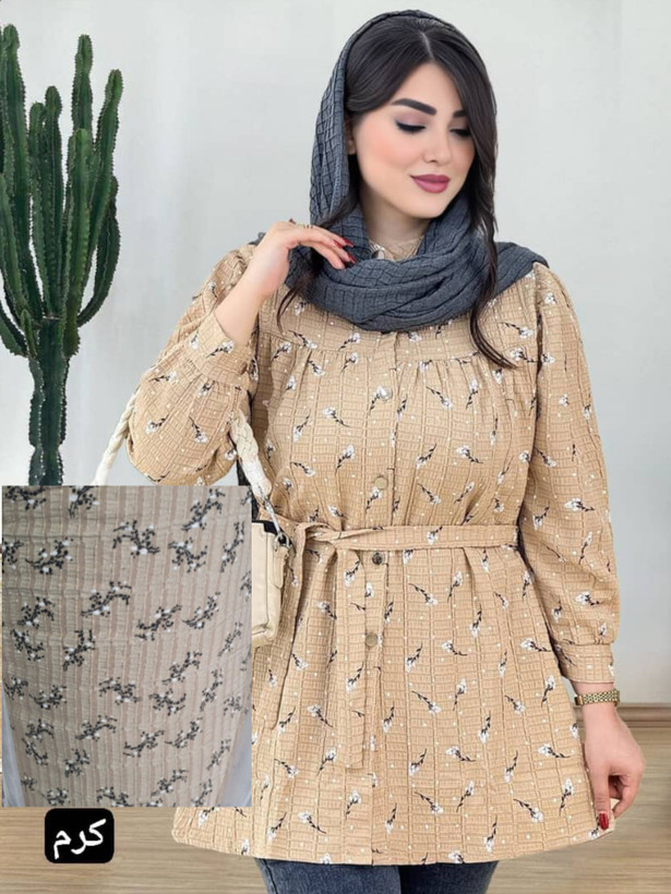 شومیززنانه گل دار مدل ستایش